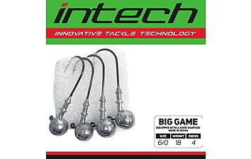 Джиг-головка Intech Big Game Puncher №6/0 18g 4шт