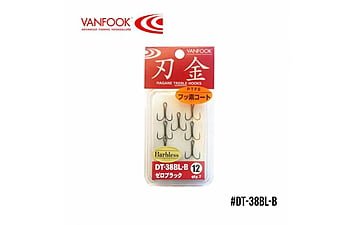 Крючки Vanfook DT-38BLB Zero #16 7шт