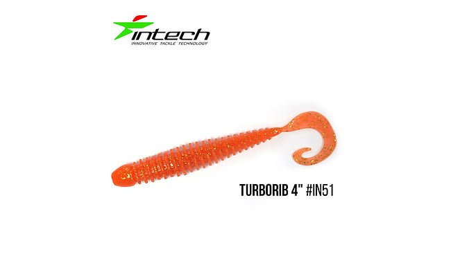 Твістер Intech Turborib 4.0", 5 шт - фото 27