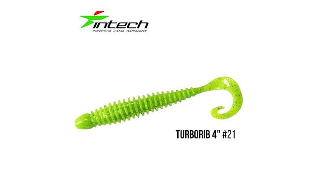 Твістер Intech Turborib 4.0", 5 шт - фото 28