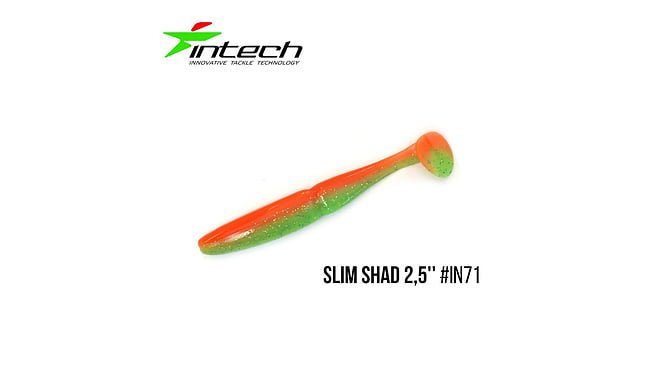 Виброхвост Intech Slim Shad 2.5", 12 шт - фото 25