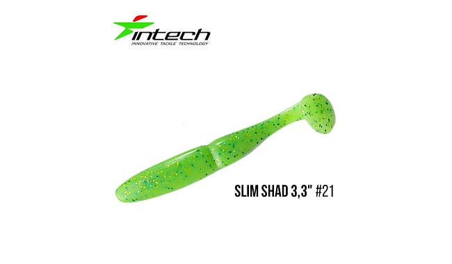 Виброхвост Intech Slim Shad 3.3", 7 шт - фото 19