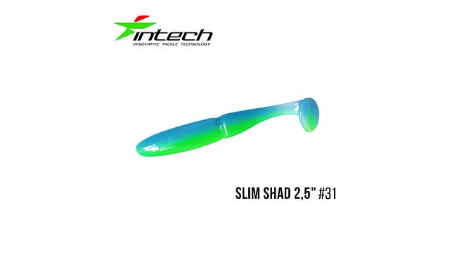 Виброхвост Intech Slim Shad 2.5", 12 шт - фото 21