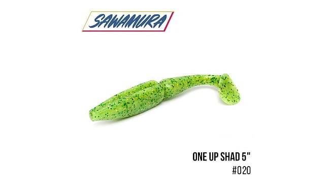 Виброхвост Sawamura One'Up Shad 5.0", 5 шт - фото 6