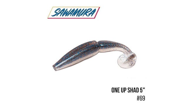 Виброхвост Sawamura One'Up Shad 5.0", 5 шт - фото 7