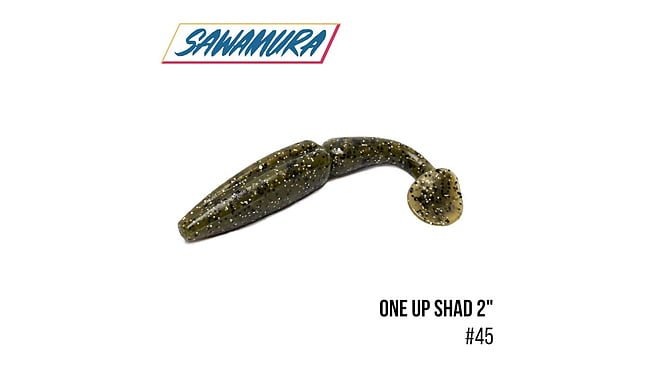 Виброхвост Sawamura One'Up Shad 2.0" 9 шт - фото 9