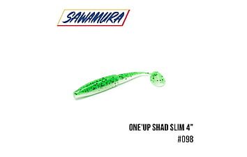 Віброхвіст Sawamura One'Up Shad Slim 4 "6 шт