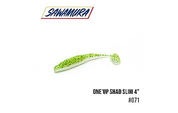 Віброхвіст Sawamura One'Up Shad Slim 4 "6 шт