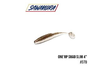 Віброхвіст Sawamura One'Up Shad Slim 4 "6 шт