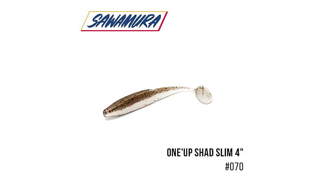 Виброхвост Sawamura One'Up Shad Slim 4.0", 6 шт - фото 2