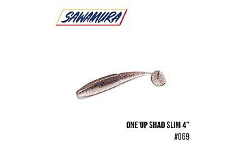 Віброхвіст Sawamura One'Up Shad Slim 4 "6 шт
