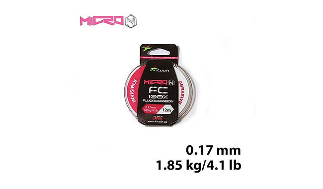 Флюорокарбон Intech Micron FC 12 м 0,17 мм 1,85 кг - фото 1