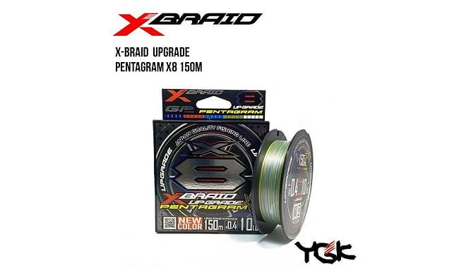 Шнур YGK X-Braid Upgrade Pentagram X8 150m 0.8 16lb / 7.26kg - фото 1