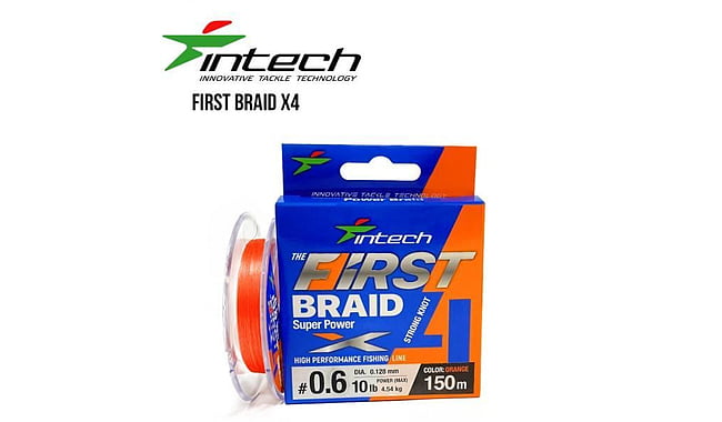 Шнур Intech First Braid X4 100m 2.5 34lb / 15kg - фото 1