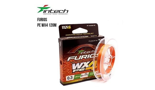 Шнур Intech FURIOS PE WX4 120 м #0,5 3,63 кг - фото 1