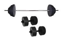 Штанга набірна Newt Rock 92 кг + дві гантелі Newt Rock по 10 кг - фото 1