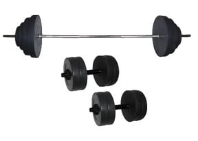 Штанга наборная Newt Rock 92 кг + две гантели Newt Rock по 10 кг