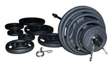 Штанга олімпійська RN-Sport металева 180 кг - дополнительное фото 1