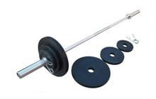 Штанга олімпійська RN-Sport c гумовими металевими дисками 300 кг - дополнительное фото 2