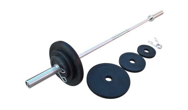 Штанга олімпійська RN-Sport c гумовими металевими дисками 300 кг - дополнительное фото 2