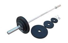 Штанга олімпійська RN-Sport c гумовими металевими дисками 240 кг - дополнительное фото 2