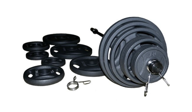 Професійна штанга RN-Sport з металевими дисками в порошковому фарбуванню 240 кг - дополнительное фото 1