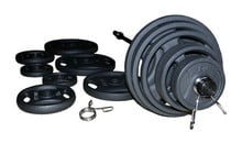 Професійна штанга RN-Sport з металевими дисками в порошковому фарбуванню 220 кг - дополнительное фото 1