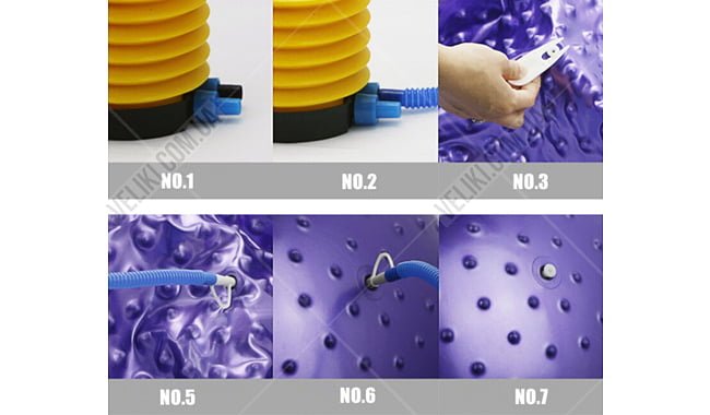 Мяч для фитнеса Newt HMS массажный 65 см - дополнительное фото 3