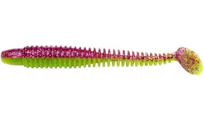Виброхвост Lunker City Swimming Ribster 4.0", 1 шт - фото 4