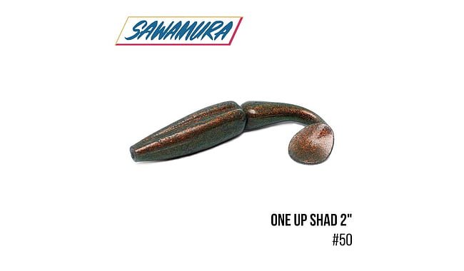 Виброхвост Sawamura One'Up Shad 2.0" 9 шт - фото 15