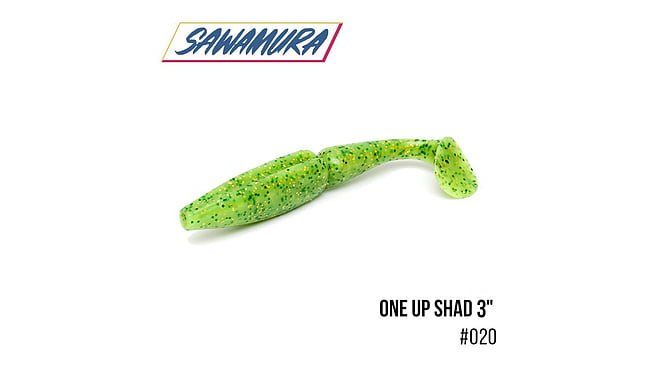 Виброхвост Sawamura One'Up Shad 3" 7 шт - фото 21