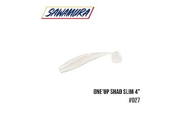 Виброхвост Sawamura One'Up Shad Slim 4.0", 6 шт