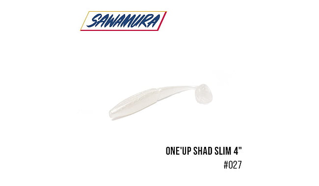 Виброхвост Sawamura One'Up Shad Slim 4.0", 6 шт - фото 4