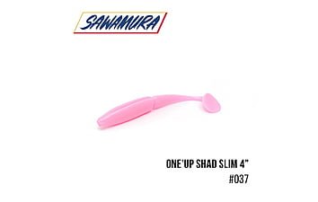 Виброхвост Sawamura One'Up Shad Slim 4.0", 6 шт