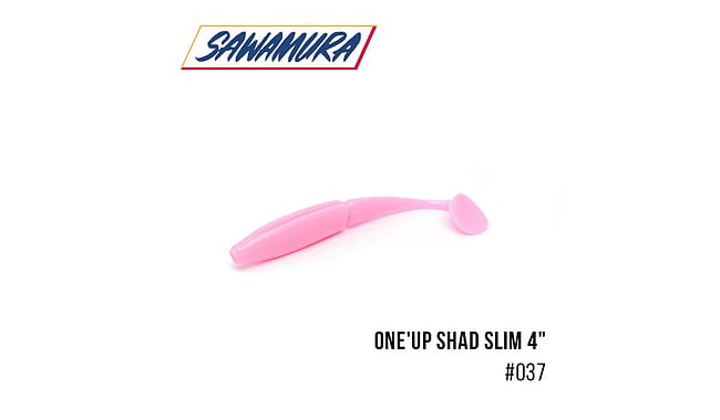 Виброхвост Sawamura One'Up Shad Slim 4.0", 6 шт - фото 6