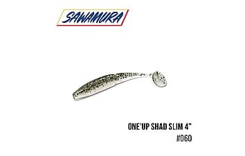 Виброхвост Sawamura One'Up Shad Slim 4.0", 6 шт