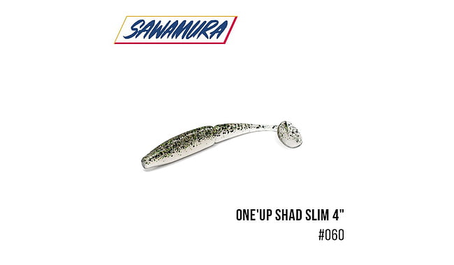 Виброхвост Sawamura One'Up Shad Slim 4.0", 6 шт - фото 7