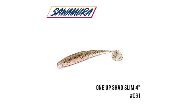 Виброхвост Sawamura One'Up Shad Slim 4.0", 6 шт - фото 8