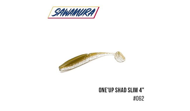 Віброхвіст Sawamura One'Up Shad Slim 4 "6 шт - фото 10