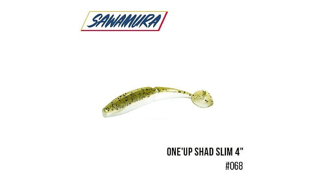 Віброхвіст Sawamura One'Up Shad Slim 4 "6 шт - фото 12