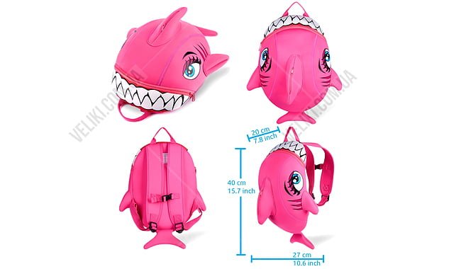Рюкзак Crazy Safety Shark 5 л - дополнительное фото 1