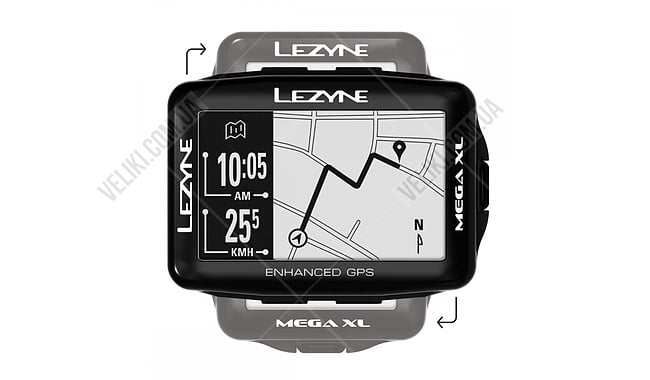 Велокомпьютер Lezyne Mega - дополнительное фото 1