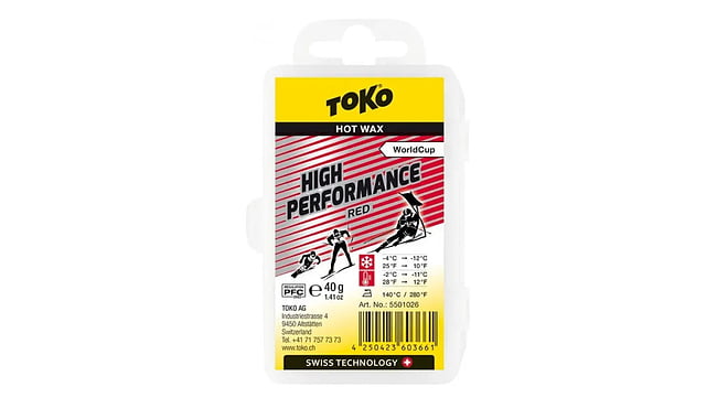Парафин Toko High Performance Hot Wax Red 40 г - фото 1