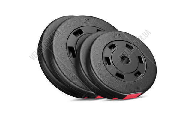 Набір Hop-Sport Premium 39 кг із прямим грифом. - дополнительное фото 1