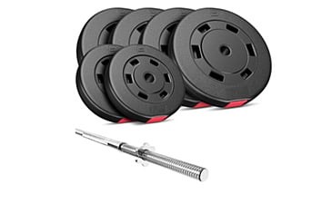 Набор Hop-Sport Premium 59 кг с прямым грифом