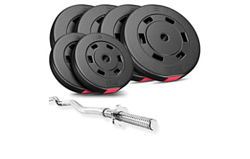 Набор Hop-Sport Premium 57 кг с W-образным грифом