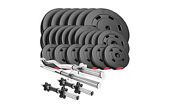 Набор Hop-Sport Premium 105 кг с W-образ. и прямым грифом