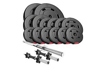 Набір Hop-Sport Premium 58 кг з прямим грифом + 2 гантельні