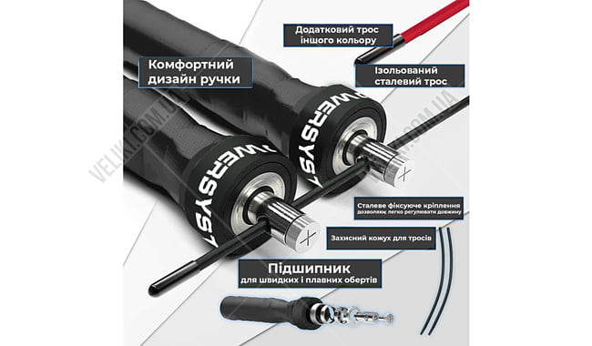 Скакалка Power System 4079 - дополнительное фото 2