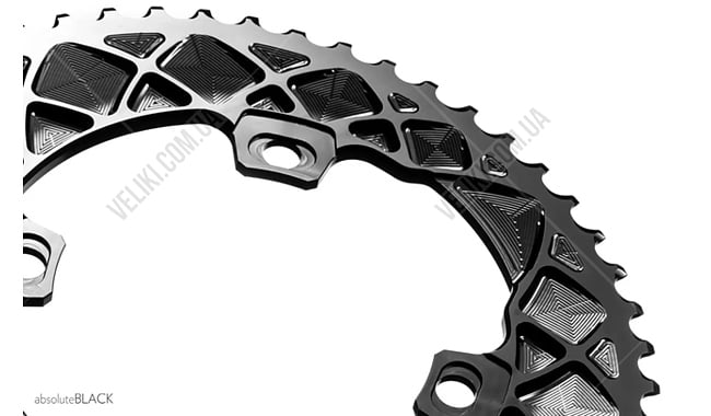 Зірка шатуна absoluteBLACK FSA Oval ABS 110/4 52T - дополнительное фото 2